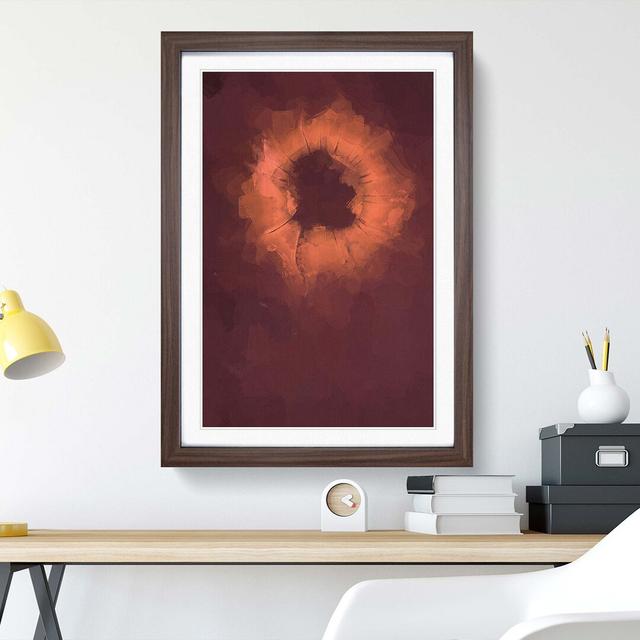 The Nucleus in Abstract - Picture Frame Graphic Art Print East Urban Home Frame Option: Walnut Framed, Size: 48cm H x 36cm W x 2cm D on Productcaster.