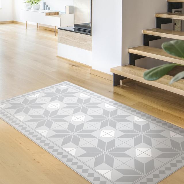 Haarika Geometric Grey/Ivory Indoor / Outdoor Area Rug East Urban Home Rug Size: Rectangle 140 x 280cm on Productcaster.