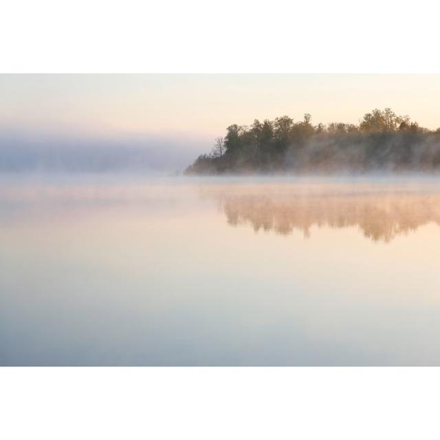 Morning Lake by Tilipenko - Wrapped Canvas Print Alpen Home Size: 61cm H x 91cm W x 3.8cm D on Productcaster.