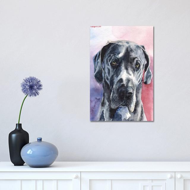 Great Dane III by George Dyachenko - Wrapped Canvas Print ClassicLiving Size: 45.72cm H x 30.48cm W x 1.9cm D on Productcaster.