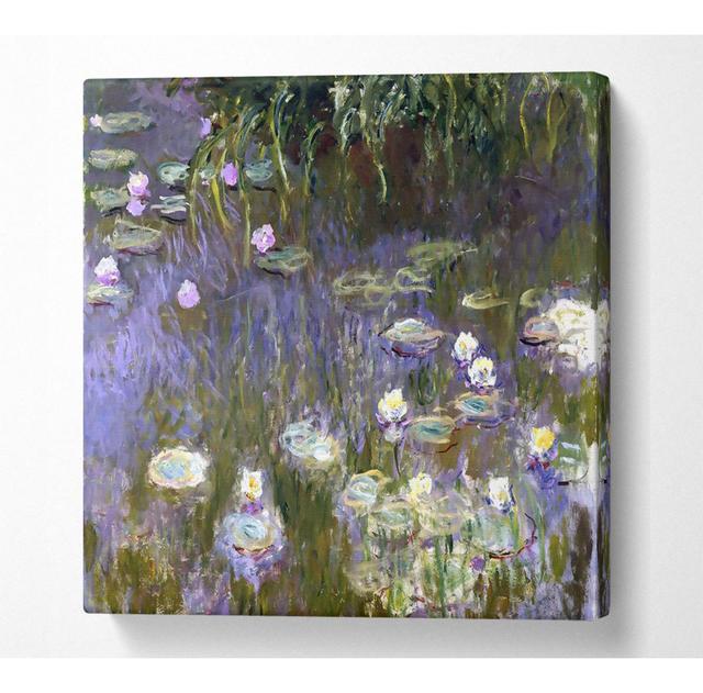 Aernout Monet Water Lilies - Wrapped Canvas Art Prints Marlow Home Co. Size: 101.6cm H x 101.6cm W x 10cm D on Productcaster.