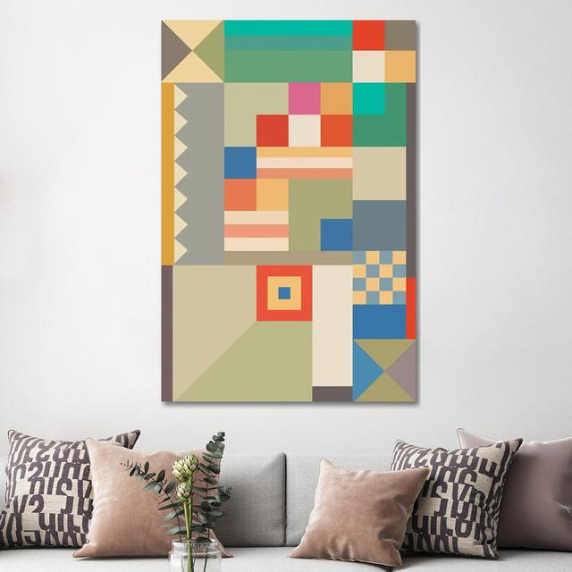 Bauhaus Design by The Usual Designers - Wrapped Canvas Painting Metro Lane Size: 152.4cm H x 101.6cm W x 3.81cm D on Productcaster.