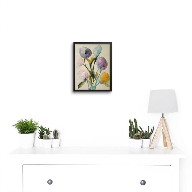 Elegant Pastel Floral Bouquet - Single Picture Frame Print Wee Blue Coo on Productcaster.