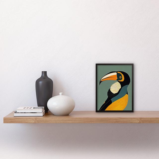 Keel Billed Toucan Bird Portrait - Single Picture Frame Print Wee Blue Coo Size: 25.9cm H x 20.6cm W x 1.5cm D on Productcaster.