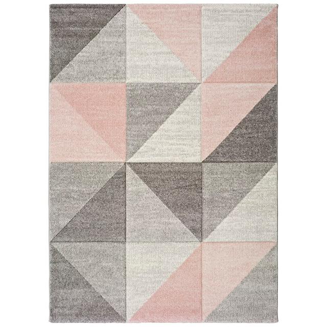 Galewood Tufted Grey/Pink Rug Mikado Living Rug Size: Rectangle 140 x 200cm on Productcaster.