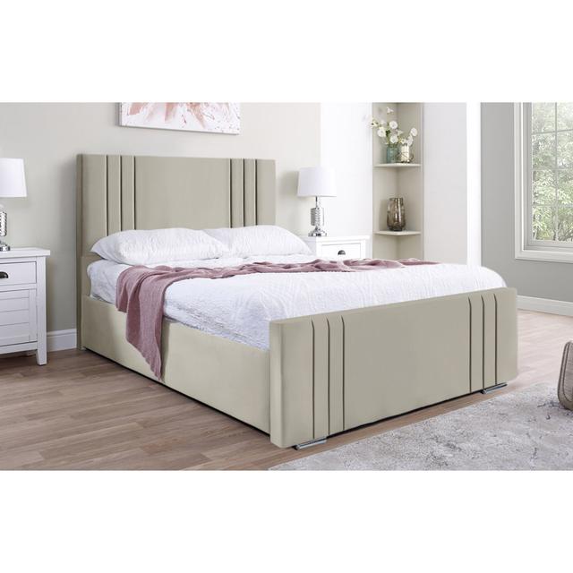 Adelpho Upholstered Bed Latitude Run Colour: Coffee, Size: Super King (6') on Productcaster.