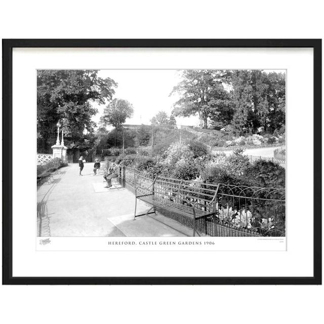 'Hereford, Castle Green Gardens 1906' by Francis Frith - Picture Frame Photograph Print on Paper The Francis Frith Collection Size: 40cm H x 50cm W x on Productcaster.