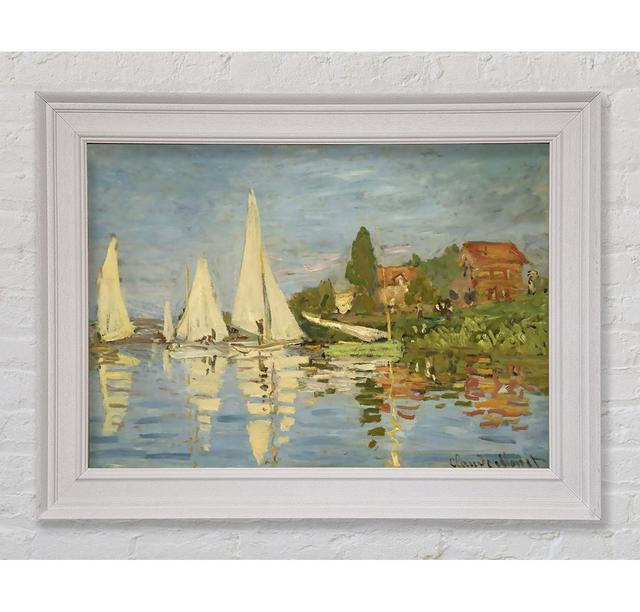 Monet Regattas At Argenteuil - Print Longshore Tides Size: 21cm H x 29.7cm W on Productcaster.