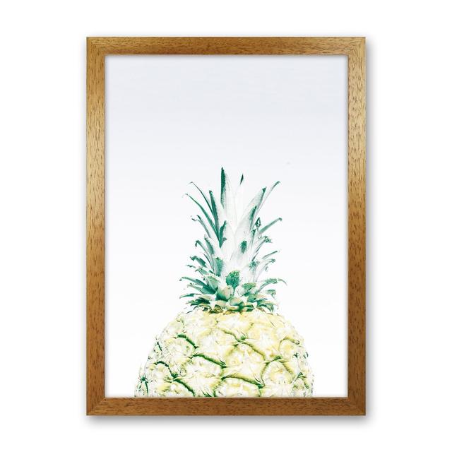 Pineapple by Victoria Frost - Print 17 Stories Format: Oak Framed, Size: 63cm H x 46cm W x 3cm D on Productcaster.