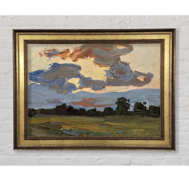 Abstract Countryside Framed Print Rosalind Wheeler Size: 21cm H x 42cm W on Productcaster.