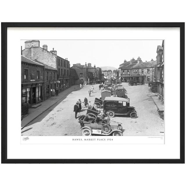 'Hawes, Market Place 1924' - Picture Frame Photograph Print on Paper The Francis Frith Collection Size: 45cm H x 60cm W x 2.3cm D on Productcaster.