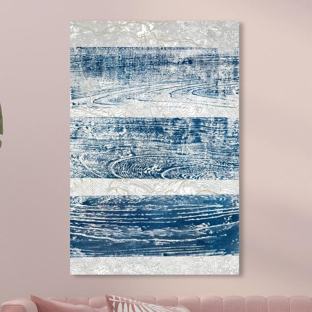 Trails From The Blue - Wrapped Canvas Print East Urban Home Size: 91.4 cm H x 61 cm W on Productcaster.