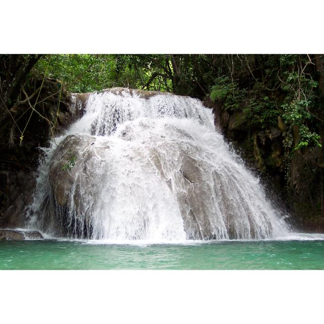 The Waterfalls - Wrapped Canvas Photograph Union Rustic Size: 81cm H x 122cm W x 3.8cm D on Productcaster.