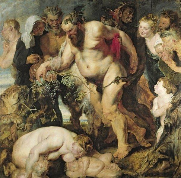 The Drunken Silenus C.1617-18 by Peter Paul Rubens Art Print East Urban Home Size: 40cm H x 50cm W x 2.3cm D, Format: Black Framed Paper on Productcaster.