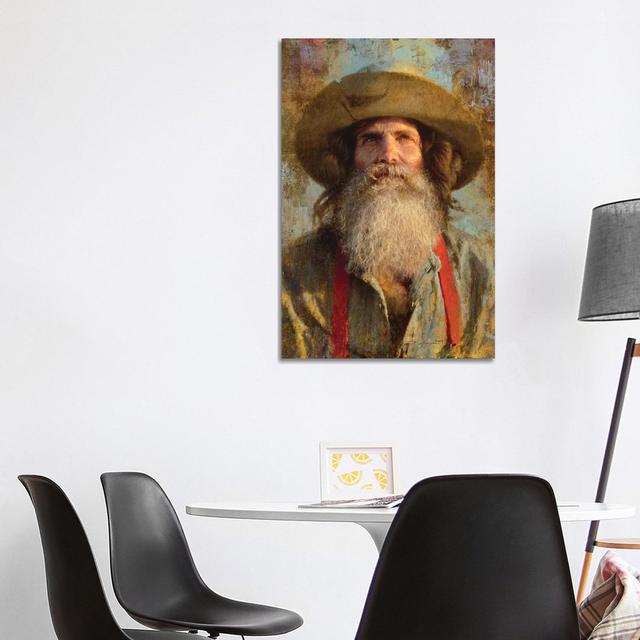 Prospector's Gaze by David Edward Kucera - Wrapped Canvas Painting ClassicLiving Size: 101.6cm H x 66.04cm W x 1.905cm D on Productcaster.