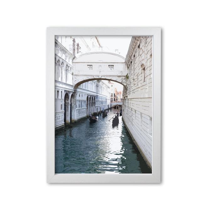 Venice Portrait 1 - Graphic Art Print on Paper East Urban Home Format: White Grain Frame, Size: 42 cm H x 30 cm W x 5 cm D on Productcaster.