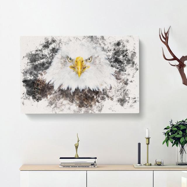 Bald Eagle Bird - Wrapped Canvas Graphic Art Print East Urban Home Size: 50cm H x 76cm W x 3cm D on Productcaster.