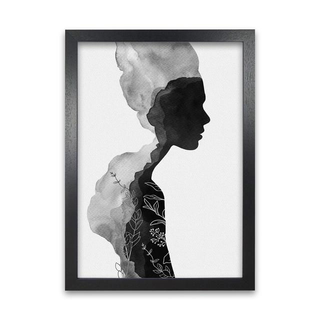 Orara Her - Graphic Art Print on Paper Brayden Studio Size: 59cm H x 42cm W x 1cm D, Frame Option: Black Framed on Productcaster.