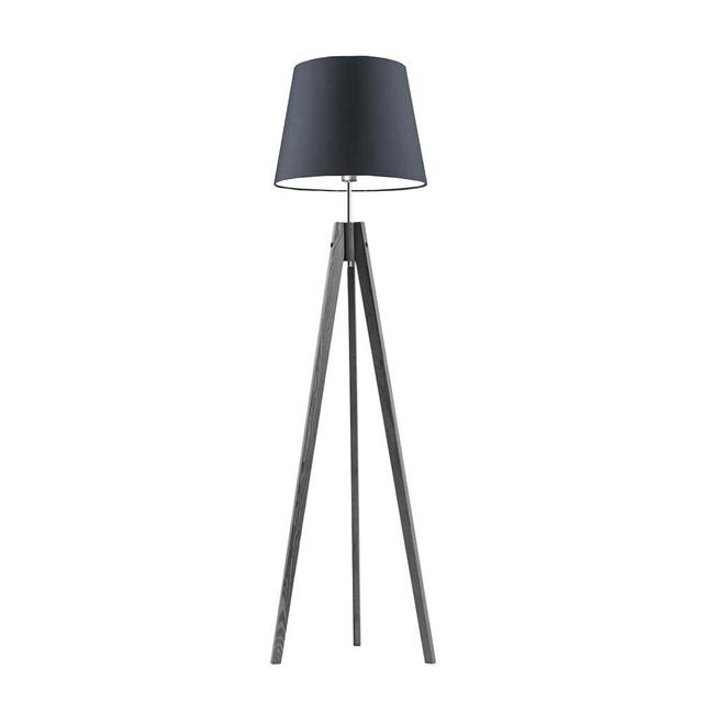 149 cm Tripod-Stehlampe Bert ScanMod Design Lampenschirmfarbe: Grafit, Gestellfarbe: Aschgrau on Productcaster.