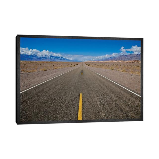 Death Valley Road To Nowhere von Susan Vizvary - Gallery-Wrapped Canvas Giclée on Canvas Lark Manor Format: Schwarzer Rahmen, Größe: 66,04 cm H x 101, on Productcaster.