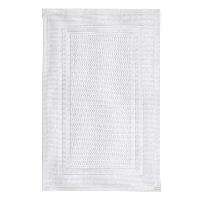 Christy Fina 100% Cotton Woven Luxury Bath Mat Christy Colour: White on Productcaster.