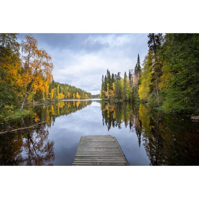 Autumn Landscape - Wrapped Canvas Print Alpen Home Size: 51cm H x 76cm W on Productcaster.