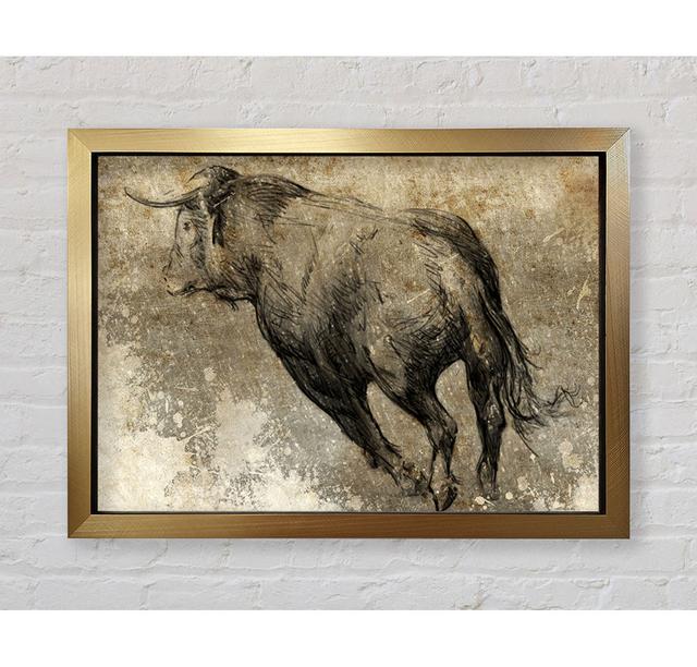 Bull Run - Single Picture Frame Art Prints Bright Star Size: 42cm H x 59.7cm W x 3.4cm D on Productcaster.