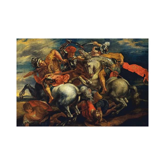 The Battle Of Anghiari (The Fight For The Standard) by Peter Paul Rubens - Wrapped Canvas Painting ClassicLiving Size: 45.72cm H x 66.04cm W x 3.81cm on Productcaster.