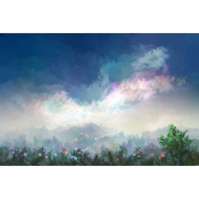 Summer Meadow In Morning by Pobytov - Wrapped Canvas Art Prints Marlow Home Co. Size: 50cm H x 75cm W on Productcaster.