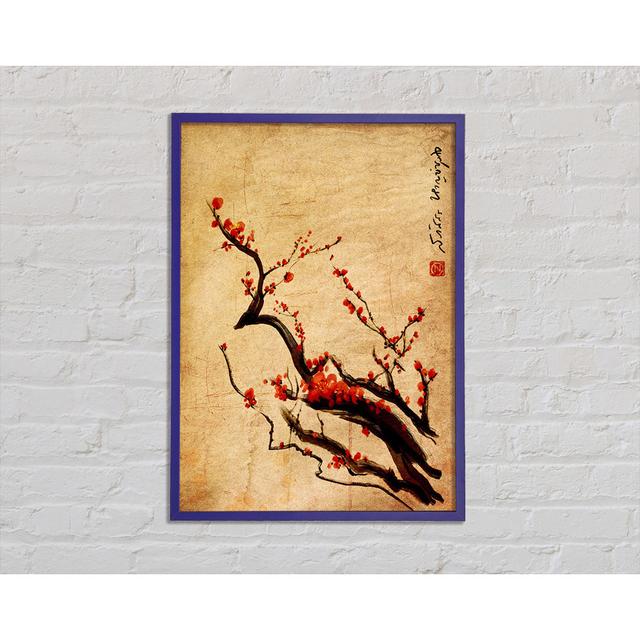 Coledale Chinese Cherry Blossom - Single Picture Frame Art Prints ClassicLiving Size: 42cm H x 29.7cm W x 2cm D, Format: Purple Framed Paper on Productcaster.