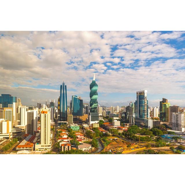 Panama City Skyline at Sunrise by Sl_Photography - Wrapped Canvas Photograph 17 Stories Size: 30cm H x 46cm W on Productcaster.