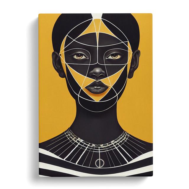 Striking Woman No.4 Abstract - Wrapped Canvas Print Marlow Home Co. Size: 60cm H x 35cm W x 3cm D on Productcaster.