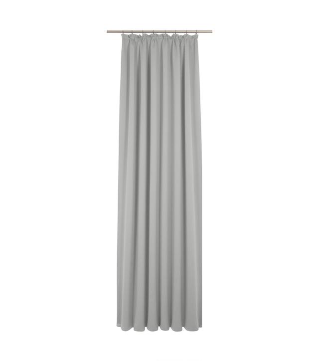 Uni Collection Light 100% Cotton Room Darkening Pinch Pleat Single Curtain Panel Adam Panel Size: 142cm wide x 325cm high, Curtain Colour: Light grey on Productcaster.