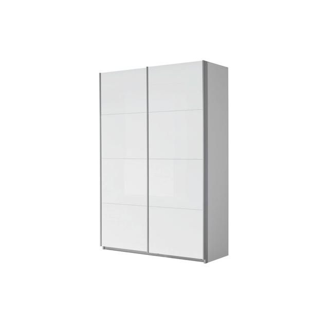 Schwebetürenschrank Imposa Rauch Innenausstattungs-Option: Basic: 4 Fachböden, 2 Kleiderstangen, Maße: 210 cm H x 136 cm B x 62 cm T on Productcaster.