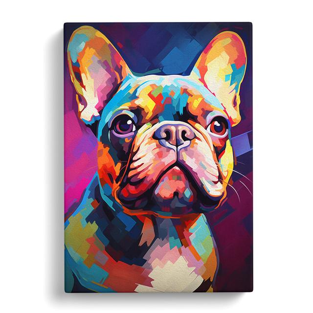 French Bulldog Modern - Print Marlow Home Co. Size: 76cm H x 50cm W x 3cm D on Productcaster.