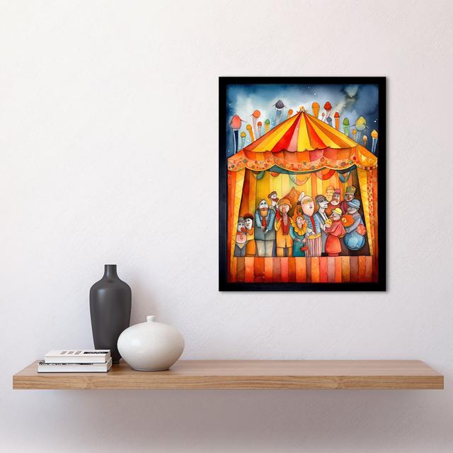 Bulgera Puppet Theatre Stage End Of Show Applause - Single Picture Frame Print Marlow Home Co. on Productcaster.