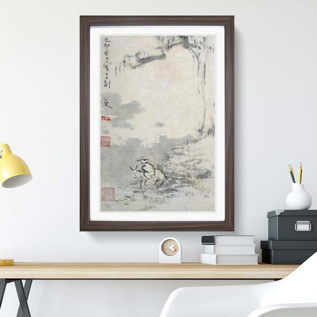 Bada Shanren Landscape Vol.6 by Bada Shanren - Picture Frame Drawing East Urban Home Format: Walnut, Size: 50cm H x 35cm W x 2cm D on Productcaster.