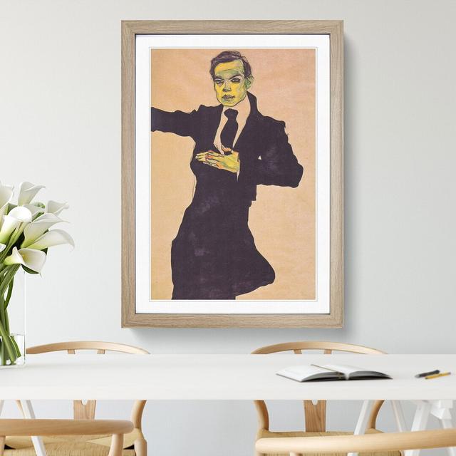 Maler Max by Egon Schiele - Picture Frame Painting East Urban Home Frame Option: Oak Framed, Size: 48cm H x 36cm W x 2cm D on Productcaster.