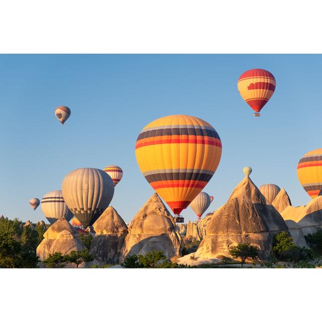 Magdeline Air Balloons Above Rock - Print Latitude Run Size: 51cm H x 76cm W x 3.8cm D on Productcaster.