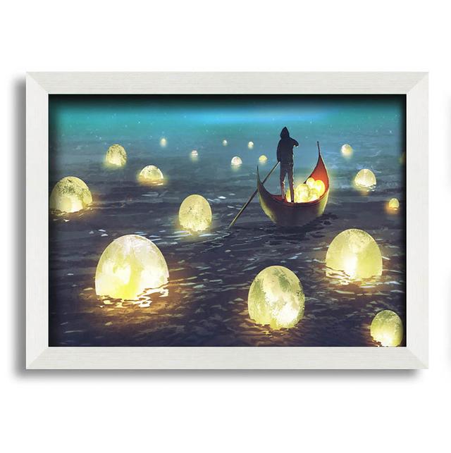 Dungorbery Fishing for Stars - Single Picture Frame Art Prints Longshore Tides Size: 42cm H x 59.7cm W x 10cm D on Productcaster.