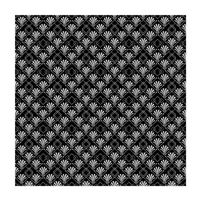 Innen/Außen-Teppich Gelu in Schwarz/Weiß East Urban Home Teppichgröße: Quadratisch 80 x 80 cm on Productcaster.