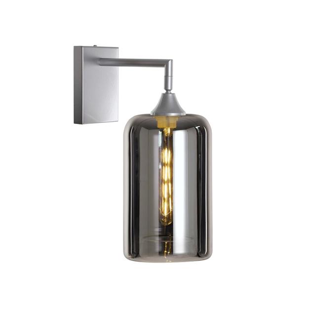 Bonita 1 - Light Armed Sconce George Oliver Fixture Finish: Silver, Shade Colour: Silver on Productcaster.