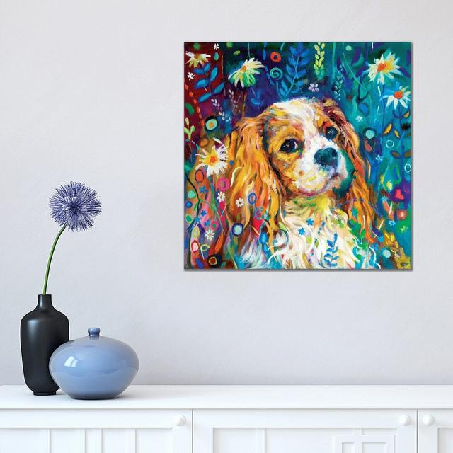 Cavalier by Sue Gardner - Graphic Art Print on Canvas Ebern Designs Format: Wrapped Canvas, Size: 45.72cm H x 45.72cm W x 1.91cm D on Productcaster.