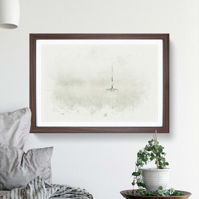 Trimaran Boat in Austria in Abstract - Picture Frame Graphic Art Print East Urban Home Size: 50cm H x 76cm W x 2cm D, Frame Option: Walnut on Productcaster.