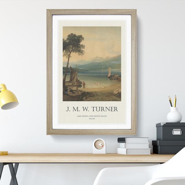 Lake Geneva by Joseph-Mallord William Turner - Picture Frame Art Prints East Urban Home Size: 65cm H x 48cm W x 2cm D, Frame Option: Oak Framed on Productcaster.