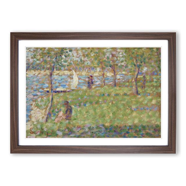 Study for La Grande Jatte Vol.1 by Georges Seurat - Picture Frame Painting on MDF East Urban Home Frame Option: Walnut Framed, Size: 48cm H x 65cm W x on Productcaster.