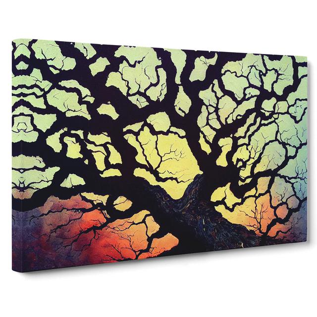 Sumptuous Oak Tree - Wrapped Canvas Painting ClassicLiving on Productcaster.