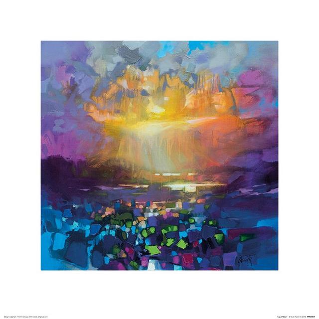 Liquid Skye by Scott Naismith - Art Print East Urban Home Size: 60cm H x 60cm W, Format: Paper, Mount Colour: White on Productcaster.