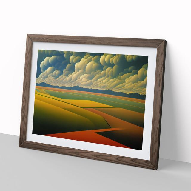 Inspirational Spring Meadow Landscape - Picture Frame Graphic Art Alpen Home Frame Colour: Walnut Framed, Size: 25cm H x 34cm W x 2cm D on Productcaster.