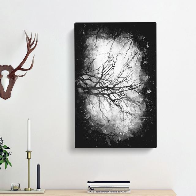 Tree Branches in Central Park New York - Wrapped Canvas Painting Print East Urban Home Size: 76cm H x 50cm W x 3cm D on Productcaster.